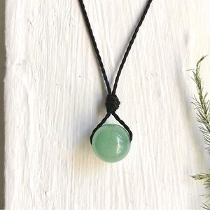 Aventurine (10mm) Sphere Necklace/Choker